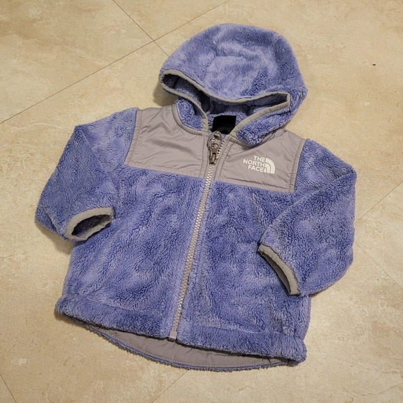 The North Face Other - The North Face Baby Infant 3-6M 3 6 M Months Blue Fleece Sherpa Hooded Jacket